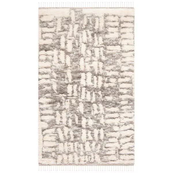 8 x 10 ft. Manhattan Rectanglar Rug Ivory & Grey, Safavieh, Mfr#: MAN469F-8